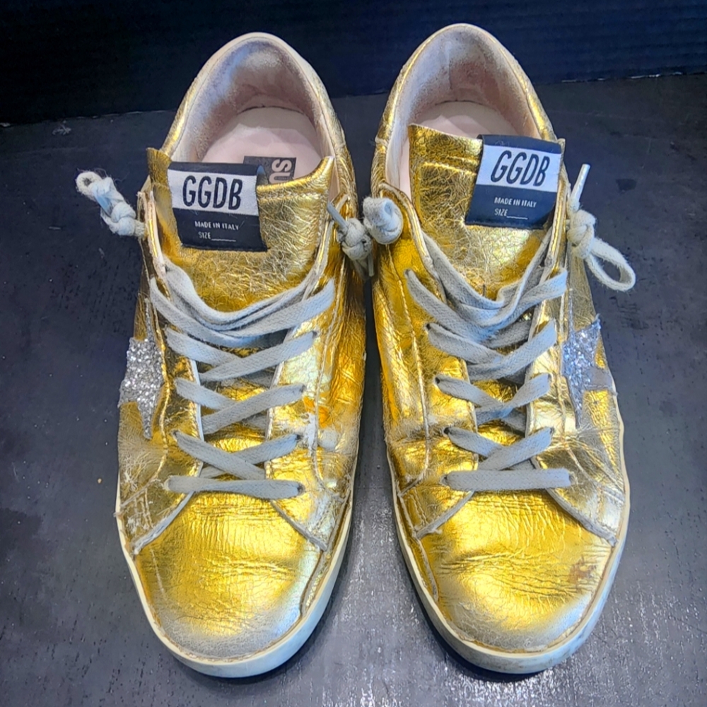 Golden Goose Metallic Sneakers